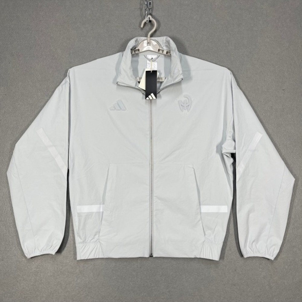 Adidas Jacket Mens XXL 2XL Grey Patrick Mahomes Windbreaker Reflective ZNE Woven